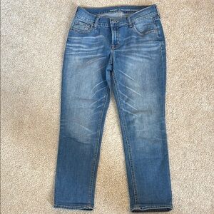 Old Navy Women's Boyfriend Straight Medium-Wash Ankle Jeans